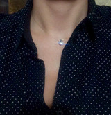 Elegant Zircon Choker Necklace for Women – Fine Transparent Invisible Design, Super Shiny Jewelry for 2023