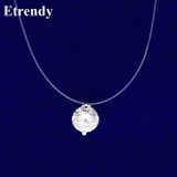 Elegant Zircon Choker Necklace for Women – Fine Transparent Invisible Design, Super Shiny Jewelry for 2023