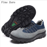 Men's Fine Zero 2017 High-Top Suede Steel Toe Safety Boots | Plus Size Outdoor Work Shoes | Durable Ankle Protection for Site and Tooling