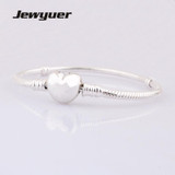Fine jewelry summer style bracelet with Heart Clasp 925 sterling silver jewelry bracelets for women and men jewelry diy YL013