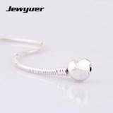 Fine jewelry summer style bracelet with Heart Clasp 925 sterling silver jewelry bracelets for women and men jewelry diy YL013