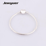 Fine jewelry summer style bracelet with Heart Clasp 925 sterling silver jewelry bracelets for women and men jewelry diy YL013