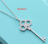 Fine Jewelry 100% 925 Sterling Silver Key Pendants Brand Jewelry Necklaces Pendant for Girls Drop Shipping pendant necklace