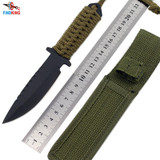 FINDKING 7.5 Inch Utility Combat Tactical Knife Camping Survival knife hunting knife with Nylon Sheath Fixed Blade