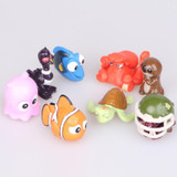 Finding dory 8pcs/lot Finding Nemo Clownfish Dory Collection PVC figure Dolls Toy Kids Gifts 2-5cm
