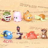 Finding dory 8pcs/lot Finding Nemo Clownfish Dory Collection PVC figure Dolls Toy Kids Gifts 2-5cm