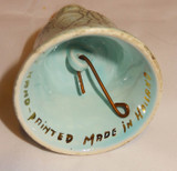 Vintage Hand Painted Ceramic Pottery Bell, Made in Holland, 3" Tall