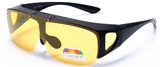 Filp up polarized Fit over sunglasses with lens folding wear on regular prescription glasses