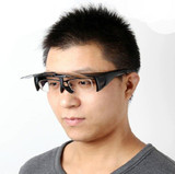 Filp up polarized Fit over sunglasses with lens folding wear on regular prescription glasses