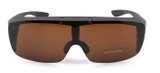 Filp up polarized Fit over sunglasses with lens folding wear on regular prescription glasses