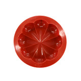 FILBAKE Kitchen 8 Petals Circular Wine Red Silicone Mousse Moulds Pan Cake Mold Baking Molds Decorating Tools