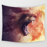 Fierce Lion Tapestry