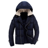Field Base Men Winter Parkas Casual New Hooded Thick Padded Jacket Zipper Slim Men Coats Men Parka Outwear Warm Male Jackets
