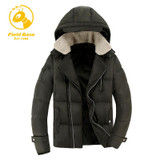 Field Base Men Winter Parkas Casual New Hooded Thick Padded Jacket Zipper Slim Men Coats Men Parka Outwear Warm Male Jackets