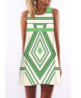 FICUSRONG Vestidos 2017 New Summer Dress Sleeveless Floral Print Casual Women Dress Above Knee Plus Size Women Clothing Dresses