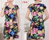 FICUSRONG L-4XL New Fashion Women Summer dress Slim Tunic Milk Silk print Floral dresses Casual Plus Size sexy bodycon dress