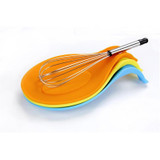 FHEAL Kitchen Utensil Silicone Spoon Rest Heat Resistant Spoons Holder Cooking Tools