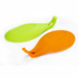 FHEAL Kitchen Utensil Silicone Spoon Rest Heat Resistant Spoons Holder Cooking Tools