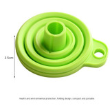 FHEAL Mini Silicone Gel Foldable Funnel Collapsible Style Telescopic Hopper Kitchen Cooking Tools