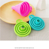 FHEAL Mini Silicone Gel Foldable Funnel Collapsible Style Telescopic Hopper Kitchen Cooking Tools