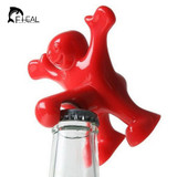 FHEAL Creative Bar Tools Wine Opener Happy Man Beer Soda Novelty Bottle Opener