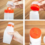 FHEAL 4-Hole Squeeze Type Sauce Bottle Food Grade Safe Silicone For Ketchup Jam Mayonnaise Olive Oil Bottle Tools