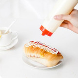 FHEAL 4-Hole Squeeze Type Sauce Bottle Food Grade Safe Silicone For Ketchup Jam Mayonnaise Olive Oil Bottle Tools