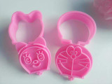 3D 2Pcs/Set Hello Kitty Mickey Shape Cookie Mould
