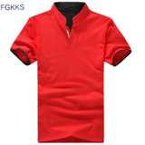 FGKKS New Men T Shirts Short Sleeve Fashion T Shirt Men Slim Men T-Shirt Camisetas Fashion Hombre Tee Shirt Male Homme T Shirts