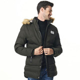FGKKS New Brand Clothing Winter Men Jacket Fashion Mens Winter Parka With Hood Casual Warm Men's Coats Thick Long Parkas Male