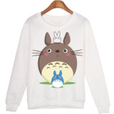 Fevengetoll 2017 Sweatshirts Kawaii Pullovers Moleton New Cute Totoro Hoodies Winter sudaderas mujer WMH35