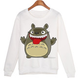 Fevengetoll 2017 Sweatshirts Kawaii Pullovers Moleton New Cute Totoro Hoodies Winter sudaderas mujer WMH35