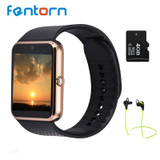 Fentorn GT08 Bluetooth Smart Watch Phone Support TF SIM Card Camera Smartwatch Reloj Inteligente For Android IOS PK DZ09 GD19