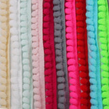 FENGRISE Pom Pom Trim Ball 5 Yards 10 mm MINI Pearl Pompom Fringe Ribbon Sewing Lace Kintted Fabric Handmade Craft Accessories