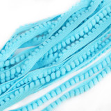 FENGRISE Pom Pom Trim Ball 5 Yards 10 mm MINI Pearl Pompom Fringe Ribbon Sewing Lace Kintted Fabric Handmade Craft Accessories