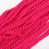 FENGRISE Pom Pom Trim Ball 5 Yards 10 mm MINI Pearl Pompom Fringe Ribbon Sewing Lace Kintted Fabric Handmade Craft Accessories