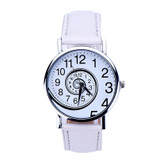 New Hot Sale Fashion watch Louise Women Swirl Pattern Leather Analog Quartz Wrist Watch Freeshipping clock Relogio Feminino