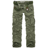 New Hot Men's Casual Army Cargo Camo Combat Style Pants Overall Loose Multi-Pocket Trend Men's Plus Size Casual Trousers