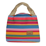 New Hot High Practicality Canvas + Aluminum Thermal Insulated Lunch Box Tote Cooler Zipper Bag Bento Lunch Pouch Convenient !32
