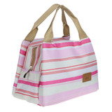New Hot High Practicality Canvas + Aluminum Thermal Insulated Lunch Box Tote Cooler Zipper Bag Bento Lunch Pouch Convenient !32