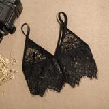 NEW Hot 2016 Women Ladies Sheer Lace Bralette Bra Top Sexy Transparent Lingerie Brassiere Backless Strappy Bras brasier mujer Z1