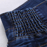 New High Waist Jeans Slim Fashion Plus Size Woman Jeans Denim Long Pencil Pants Color Blue Black Skinny Jeans Woman