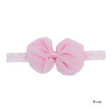 New High Quality 1pc 14 Colors Chiffon Bowknot Headbands Solid Color Girl Elastic Hair Bands Drop shipping