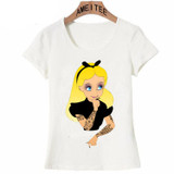 New harajuku summer fashion women T-Shirt Alice's cartoon girl T Shirt Novelty Design casual female Tops cute princess Tee New harajuku summer fashion women T-Shirt Alice's cartoon girl T Shirt Novelty Design casual female Tops cute princess Tee