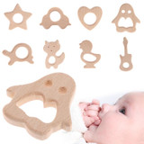 New Handmade Natural Wooden Animal Shape Baby Kids Teether Teething Toy Shower Toys New Handmade Natural Wooden Animal Shape Baby Kids Teether Teething Toy Shower Toys