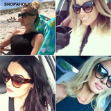 New Gradient Points Cat Eye Women Sunglasses Tom High Fashion Sun Glasses Female Cateyes Sunglasses Women Brand Designer Oculos