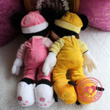New Goodnight Mickey In Pluto Minnie In Marie Pajamas Outfit Plush Toys 40cm Cute Stuffed Kids Dolls Baby Children Gifts
