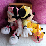 New Goodnight Mickey In Pluto Minnie In Marie Pajamas Outfit Plush Toys 40cm Cute Stuffed Kids Dolls Baby Children Gifts
