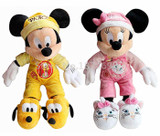 New Goodnight Mickey In Pluto Minnie In Marie Pajamas Outfit Plush Toys 40cm Cute Stuffed Kids Dolls Baby Children Gifts