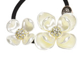 New Good Quality 1PC Pearls Crystal Flower Hair Band Rope Scrunchie Ponytail Holder Girls Headdress Hair Ropes  Hair Accessories